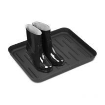 Schuhabtropfschale Schuhablage Set für Schuhe - 2-teiliges Set aus Kunststoff - Schuhschale für Schuhregal oder Garderobe - stapelbar - Tolletour