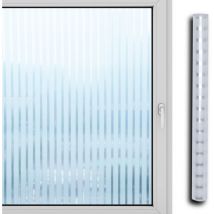 Sichtschutzfolie 3D Bad 60x200cm Sichtschutz Spiegelfolie Streifen Fensterfolie Selbstklebend - Tolletour
