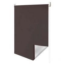 Verdunklungsrollo ohne Bohren. Thermorollo Klemmfix Fensterrollo Seitenzugrollo Sichtschutz und Sonnenchutz. Klemmrollo für Fenster & Tür..Braun 60x