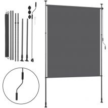 Tolletour - Store vertical store roulant d'extérieur 150 x 270 cm Protection anti-UV Store d'extérieur aux barres téléscopiques sans perçage
