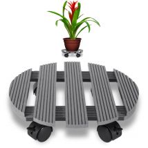 Support Pour Plante a Roulette Support De Pot De Fleurs Porte Plantes De Jardin 30 x 30 Cm - Tolletour
