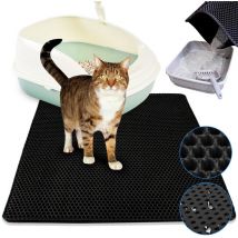 Tolletour - Katzenmatte Sonstiges Katzenzubehör EVA-Schaumgummi Katzenklo Matte Vorleger Katzenstreu Matte 78×60cm