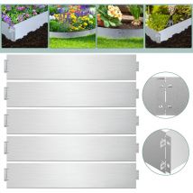 50M Bordure de pelouse 100x18cm Bordure de tonte Bordure de chemin Bordure de parterre Métal galvanisé Bordure de parterre - Tolletour
