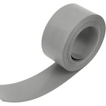 Bordure de pelouse Bordure de lit en plastique dur Bordure de pelouse Bordure de tonte Jardinage 10 m 12.5 cm gris - Tolletour