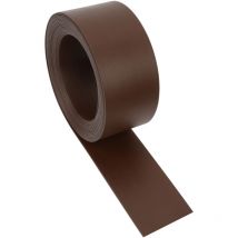 Bordure de pelouse Bordure de lit en plastique dur Bordure de pelouse Bordure de tonte Jardinage 10m 10 cm marron - Tolletour