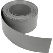 Bordure de pelouse Bordure de lit en plastique dur Bordure de pelouse Bordure de tonte Jardinage 25 m 10 cm gris - Tolletour
