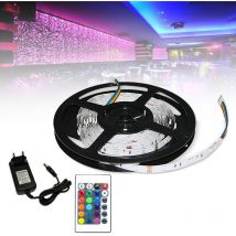 TolleTour Ensemble de bande LED 4M. bande LED RGB 5050 SMD. bande LED 30 LED. LED non étanche (IP20). avec télécommande 24 boutons