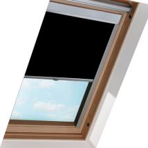 Tolletour - F06 store à rouleau noir opaque. pour Velux Store à rouleau 100% occultant. fabrication de haute qualité. 49.3x94cm. ggl