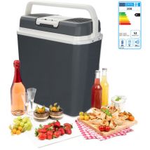 Tolletour - Glacière électrique 24 litres thermoélectrique a++ 12V 230V maintien froid & chaud Voiture et Camping noir