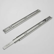 Glissières de tiroirs 45mm coulisse à charge lourde coulisse à billes à sortie totale glissière étroite 450mm 2 pièces - Tolletour
