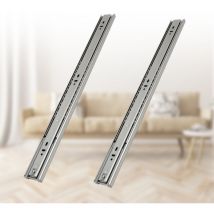 Glissières pour tiroirs 45mm Glissière à extension totale pour charges lourdes Glissière à billes étroite 350mm 6 pièces - Tolletour