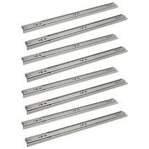 Glissières pour tiroirs 45mm Glissière à extension totale pour charges lourdes Glissière à billes étroite 550mm 8 pièces - Tolletour