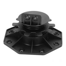 Tolletour - Plot terrasse bois ou composite Noir Plot terrasse pour dalle réglable 30-60 mm 100x