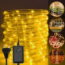 Swanew Tube lumineux led Party Barre lumineuse Tube lumineux IP44 Chaîne lumineuse Blanc chaud-50m