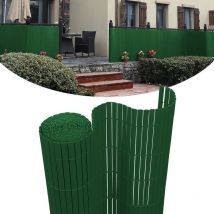 Tubiaz Canisse en pvc, Paravent de Jardin, Piscines, Palissade en pvc Résistant aux uv Vert 160 x 700cm - Tolletour