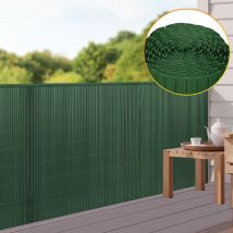 Tubiaz Canisse en pvc, Paravent de Jardin, Piscines, Palissade en pvc Résistant aux uv Vert 180 x 400cm - Tolletour