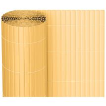 Tolletour - Tubiaz Canisse pvc Brise Vue, Paravent de Jardin, Piscines, Balcon Terrasse, Palissade en pvc Résistant aux uv, Intempéries, Beige 90 x