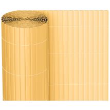 Tolletour - Tubiaz Canisse pvc Brise Vue, Paravent de Jardin, Piscines, Balcon Terrasse, Palissade en pvc Résistant aux uv, Intempéries, Beige 100 x