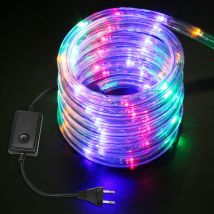 Tolletour - led Lichterschlauch Lichtschlauch Lichterkette fuer Aussen und Innen mit 480 LEDs Weihnachtsbeleuchtung Weihnachten Deko bunt 20M