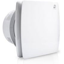 Tolletour - Ventilateur de salle de bain capteur d'humidité minuterie de ventilateur 100mm ventilateur mural toilette