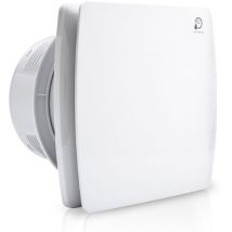 TolleTour Ventilateur de salle de bain capteur d'humidité minuterie de ventilateur 100mm ventilateur mural toilette encastrée