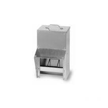 Gaun - Tolva Exterior Galvanizada - Comedero de Gallinas Inoxidable - Toldo Antilluvia - 8,5 kg/10 l