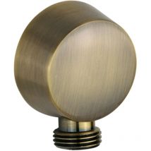 Tecom - Toma de agua redonda en color bronce con conexión de gas de 1/2' DPATP12BR Bronce