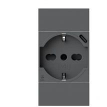 4 Box - Bticino Living Now 4B.KG.P40 enchufe de dos polos y schuko con usb 3.0A 4B.KG.P40.USB