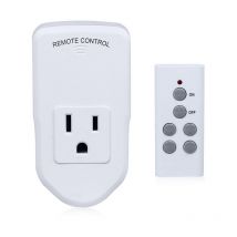 Toma de corriente inalámbrica con mando a distancia, ideal para lámparas, ventiladores, guirnaldas de luces y pequeños electrodomésticos. Larga