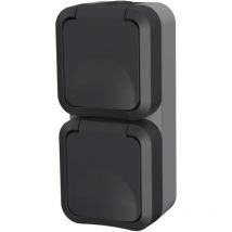 Quarx - Toma de corriente vertical doble - Aquapro