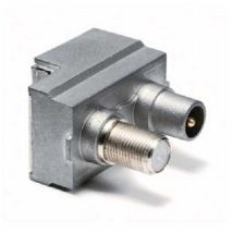 Enchufe IEC Spi00 Fracarro – Conector de televisión y satélite – 5-2400 MHz – Diámetro de cables: 4-7 mm