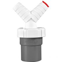 Riuvert - Toma doble electrodomésticos para encolar R-99 1.1/2' x 40