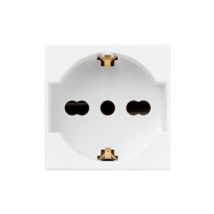 Toma universal urmet p40 2 módulos 2p+e 16a blanco - 12100/310-9