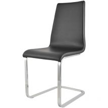 T M C S - Tommychairs - Chaise cantilever berlin avec Pieds en acier chromé à haute résistance et assise en bois multicouche, rembourrée et revêtue