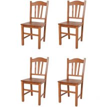T M C S - Tommychairs 4 Sillas Silvana en madera de haya color cerezo
