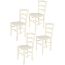 T M C S - Tommychairs - Set 4 chaises venice pour cuisine, bar et salle à manger, robuste structure en bois de hêtre peindré en couleur aniline