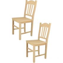 T M C S - Tommychairs - Set 2 chaises silvana pour cuisine, bar et salle à manger, robuste structure en bois de hêtre poli, non traité, 100% naturel