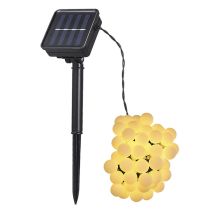 Solaire 50 Led Guirlande Lumineuse Ip44 Résistant À L'Eau Extérieure Suspendue Guirlandes Maison Décoration Boule Guirlande Lampe , Blanc Chaud - 
