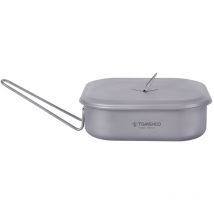 Meterk - tomshoo Lunchbox aus Titan, leichte Camping-Bento-Box mit faltbarem Griff und Deckel zum Kochen im Freien, Camping, Wandern, Rucksackreisen,