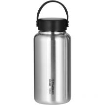 Meterk - tomshoo Wasserflasche aus Edelstahl, 1050 ml, auslaufsichere Sportflasche für Outdoor-Camping, Wandern, Rucksackreisen, Fahrrad-Fitness