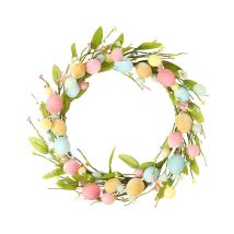 Tonchean - Décorations de Pâques Guirlande de faux oeufs de Pâques Maca Colour