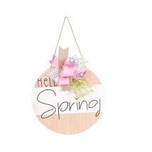 Tonchean - Pendentif guirlande signe en bois, pendentif lettre, pendentif décoratif - 35cm
