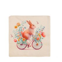 Taie d'oreiller, Taie d'oreiller lapin mignon, Décorations de canapé de salon, 2PCS (rose,4444cm) - Tonchean