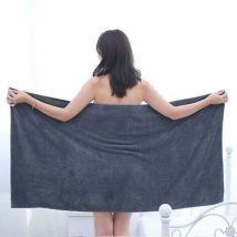 Mezheng - Serviette De Bain Grande Taille Xxl 100 x 200 Cm Serviette De Bain Serviette De Sauna