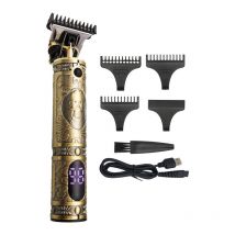Tondeuse à cheveux pour hommes avec écran lcd Tondeuse de barbier sans fil Kit de coupe de cheveux Tondeuse à barbe Ensemble de toilettage Tondeuse à
