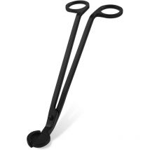 Tondeuse à mèche de bougie - Ciseaux parfumés - Mèche en acier inoxydable - Accessoires pour lampe à huile - Noir