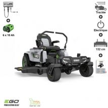 Tondeuse Autoportée électrique Zturn, 132 cm de coupe - 6 batteries 10Ah et chargeur - ego ZT5201E-L