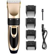 Tondeuse à Cheveux Professionnelle usb Rechargeable pour Animaux de Compagnie, Tondeuse à Cheveux silencieuse sans Fil avec 4 Peignes, pour Chiens,