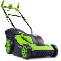 Tondeuse électrique filaire 2000W 43cm 45L réglage central 20-70mm (6 niveaux) et en plus equipée pour une fauche particulièrement confortable - de