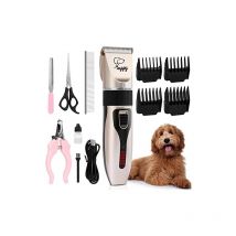 Professional Dog Clipper, Quiet Dog Clipper Long Thick Hair, Electric Pet Clipper Cordless Rechargeable Dog Grooming Kit Shaver for Dogs Cat Pets